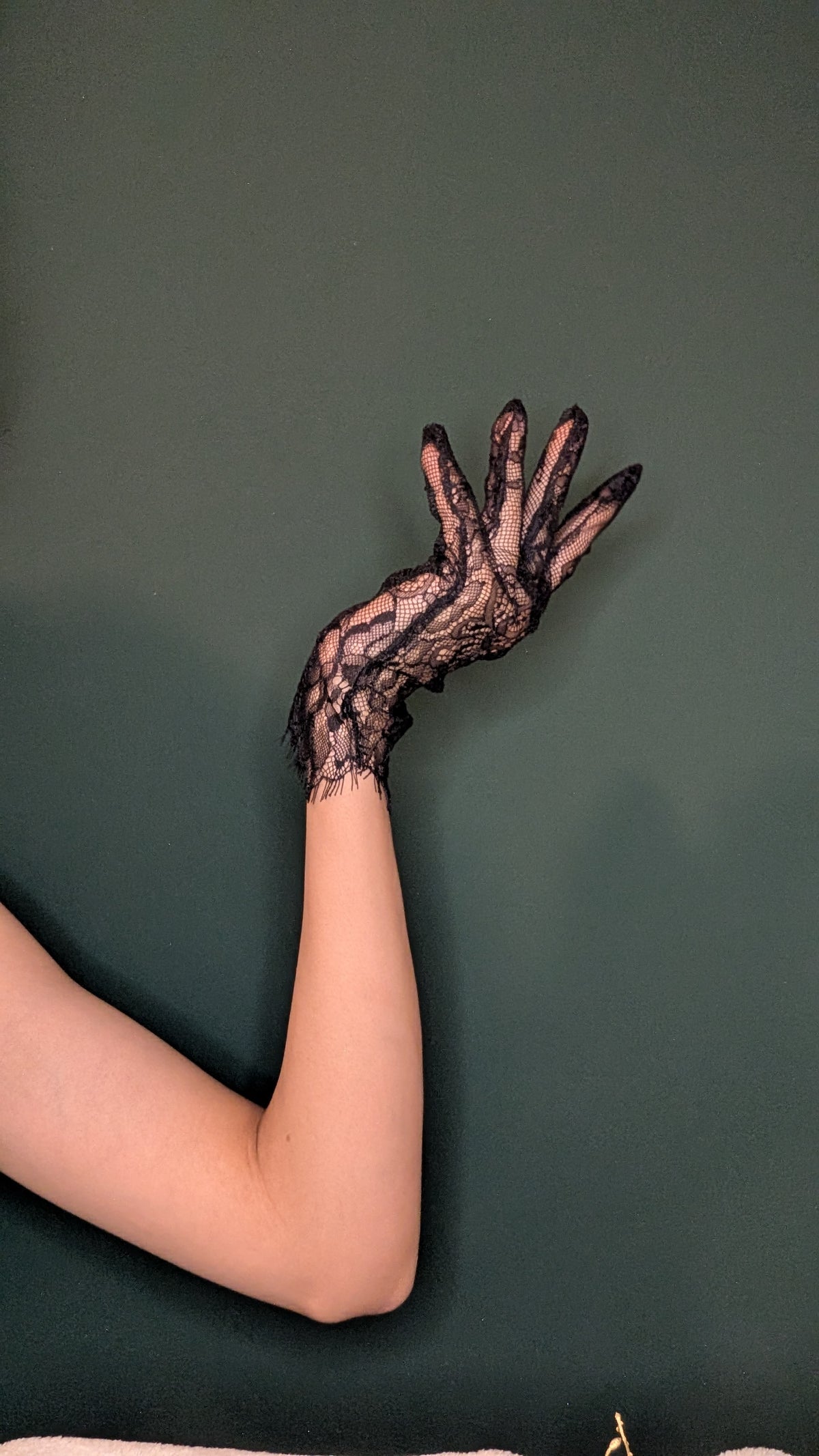 Kurze Handschuhe aus französischer Guipure-Spitze -Colette