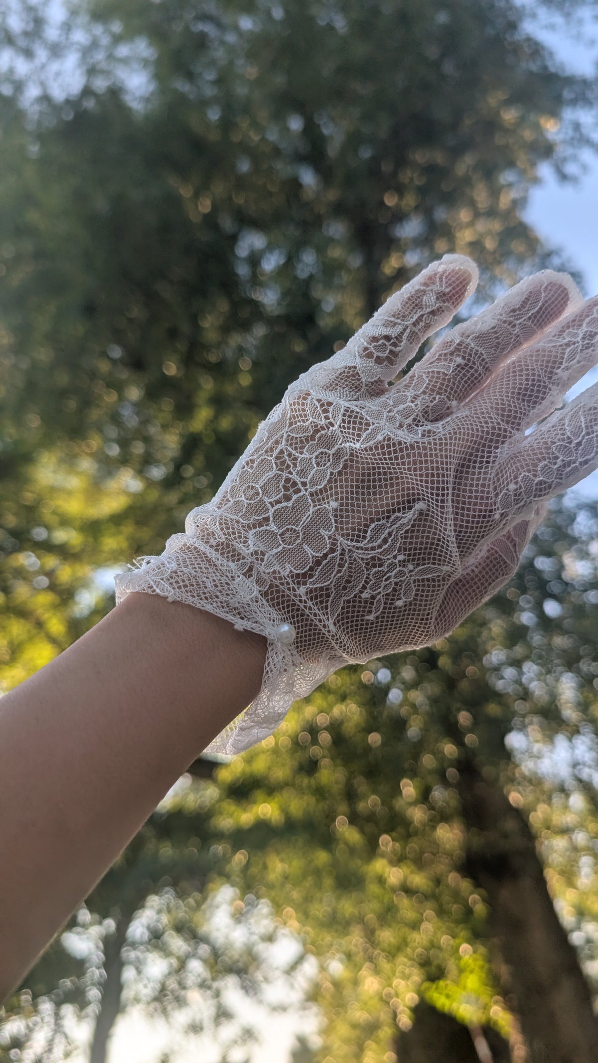 Kurze Handschuhe aus französischer Guipure-Spitze -Colette